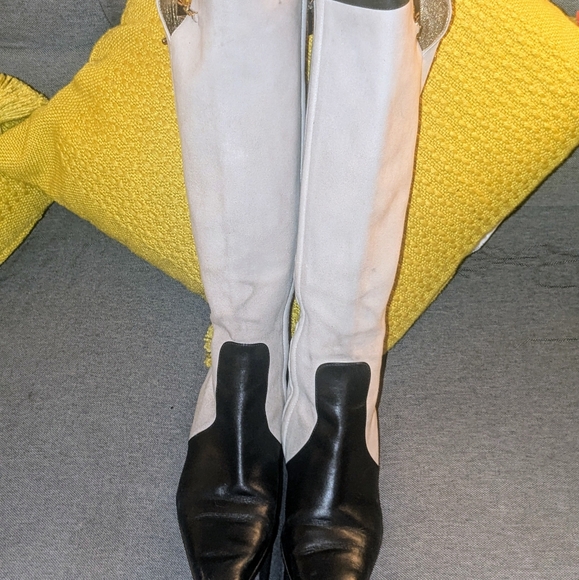Vintage GUCCI White/black.Boots - Picture 1 of 6